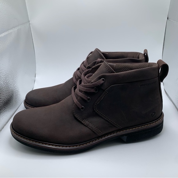 NWOB ECCO Men's Turn II waterproof Boot - Brown Nubuck Leather 43 US 9-9.5 12990 - Picture 3 of 10